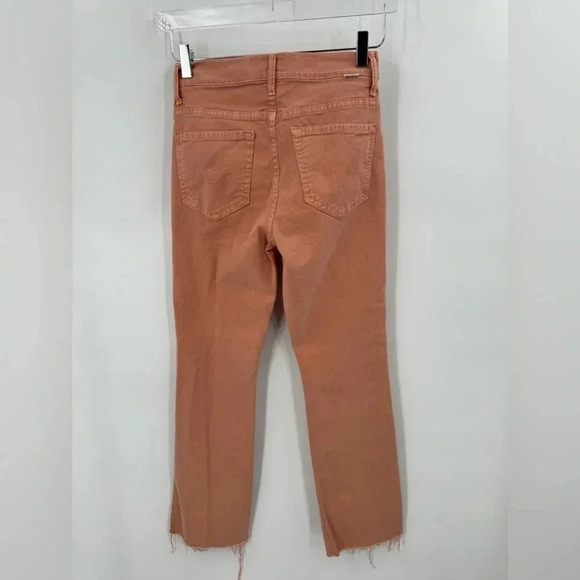 Mother The Insider Ankle Fray Chalk It Up Terracotta Jeans Size 26 B548 - Picture 5 of 7